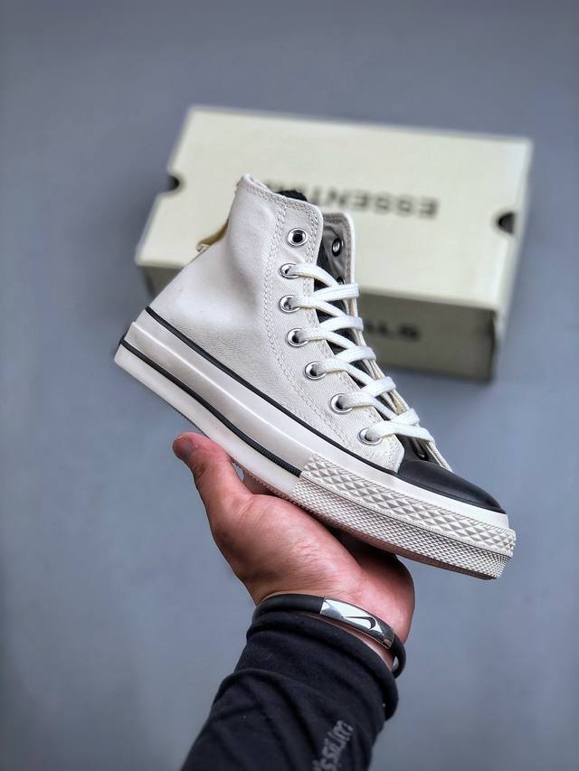 Fear Of God Essentials X Converse 70S fog匡威联名 原标原盒 双层乳胶鞋垫 蓝底加持 头层皮面鞋舌 质感无敌 诠释市场最