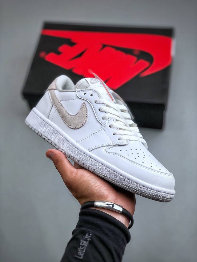 Nike Air Jordan 1 Retro Low Aj1乔丹一代低帮经典复古文化休闲运动篮球鞋“白灰”Cz0790 100 尺码：36-46 半