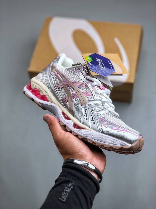 Asics Gel-Kayano 14亚卡诺14低代帮专业有氧轻超量休闲动运全能慢鞋跑。标原半码制#全新原装数据开人发体工学体一式轻贾质卡双编层鞋织面,针织高弹