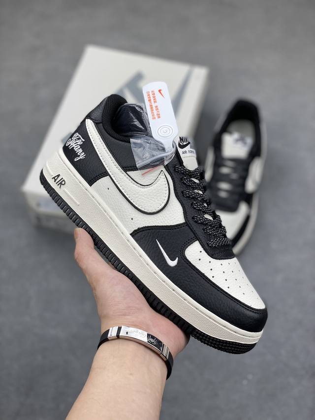 工厂套现 福利特价 原本地240版本 海外限量发售！公司级nike Air Force 1 '07 Low “蒂芙尼联名--黑白熊猫”空军一号 低帮 运动鞋 休