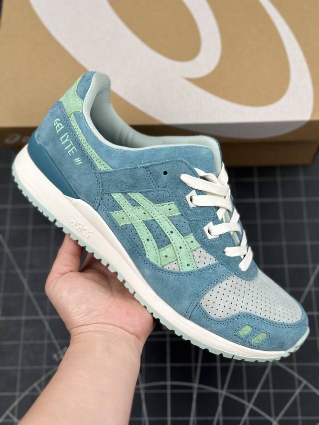 核心私 公司级asics Gel-Lyte Iii Og系列低帮经典复古休闲运动跑步鞋 采用硬质牛剖革组合透气针织鞋面材质 升级eva全新缓震中底部位科技组合耐