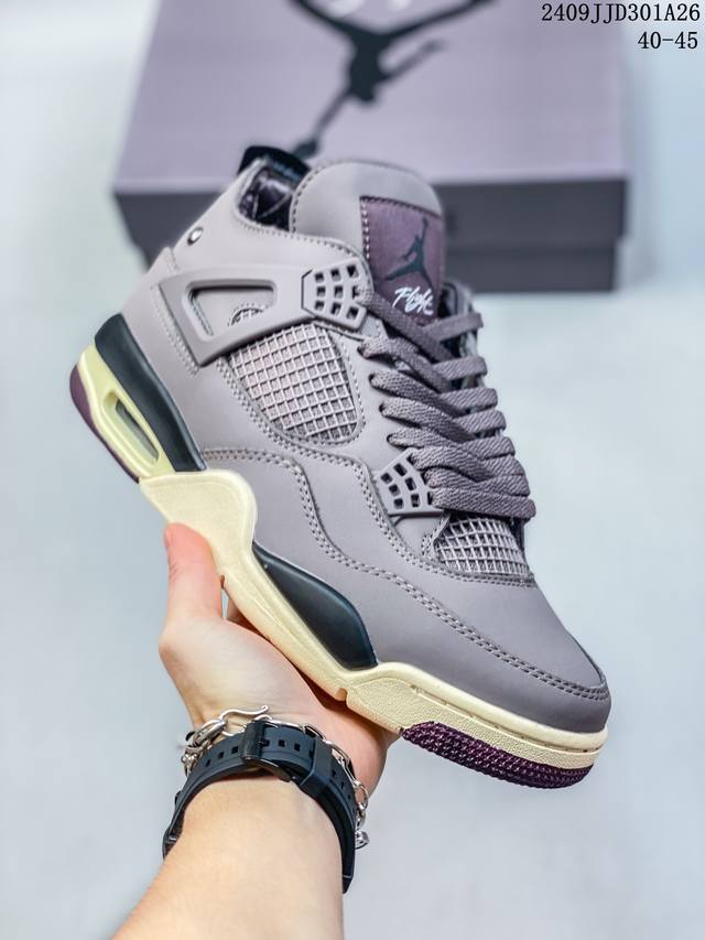 公司级 耐克 Nike Air Jordan 4 Retro Og迈克尔 乔丹aj4代乔4 中帮复古休闲运动文化篮球鞋。秉承轻量化的速度型篮球鞋设计思想完成设计