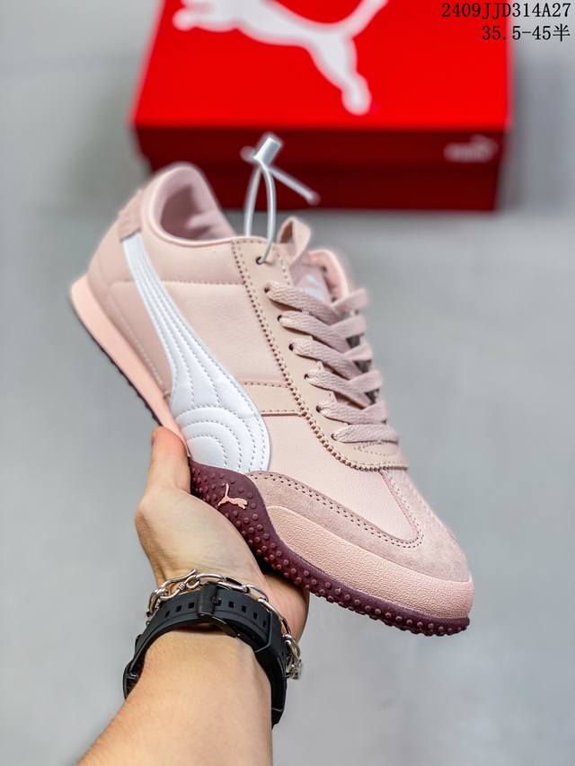 Puma Bella Ut Leather 彪马复古休闲跑步鞋 牛皮材质 真标带半码 尺码：35～45 带半码 编号：09Jjd314A27