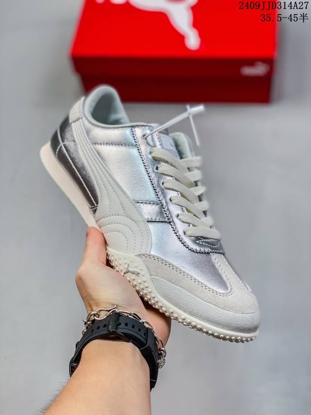 Puma Bella Ut Leather 彪马复古休闲跑步鞋 牛皮材质 真标带半码 尺码：35～45 带半码 编号：09Jjd314A27