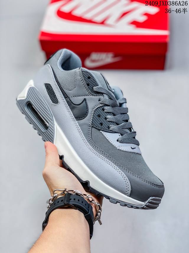 Nike耐克运动鞋男女鞋 Air Max 90 健身运动跑鞋休闲鞋 复古风十足！Air Max 90 作为 Nike 旗下最经典的鞋型之一，凭借着百搭的造型，获