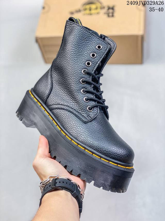 Dr.Martens 马汀博士 马丁靴 1460 经典款8孔系列 软面 哑光面 黑色荔枝皮 男女款全码开售 某物同香港代购 同一批次订单 公司规格 原材生产 原