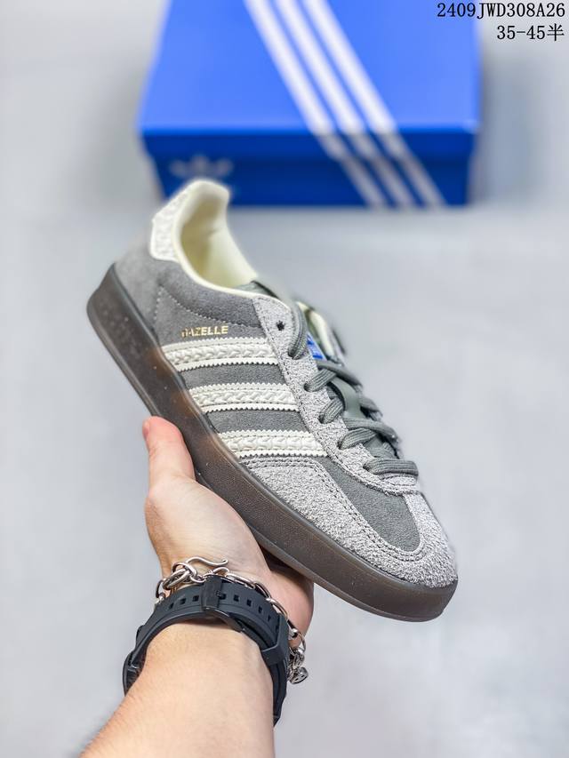 Adidas Handball Spezial 三叶草手球特别版圣帕特里克节联名款 全鞋采用yezzy500一样的皮料 进口长绒皮，特殊工艺技术 原盒包装 牛筋