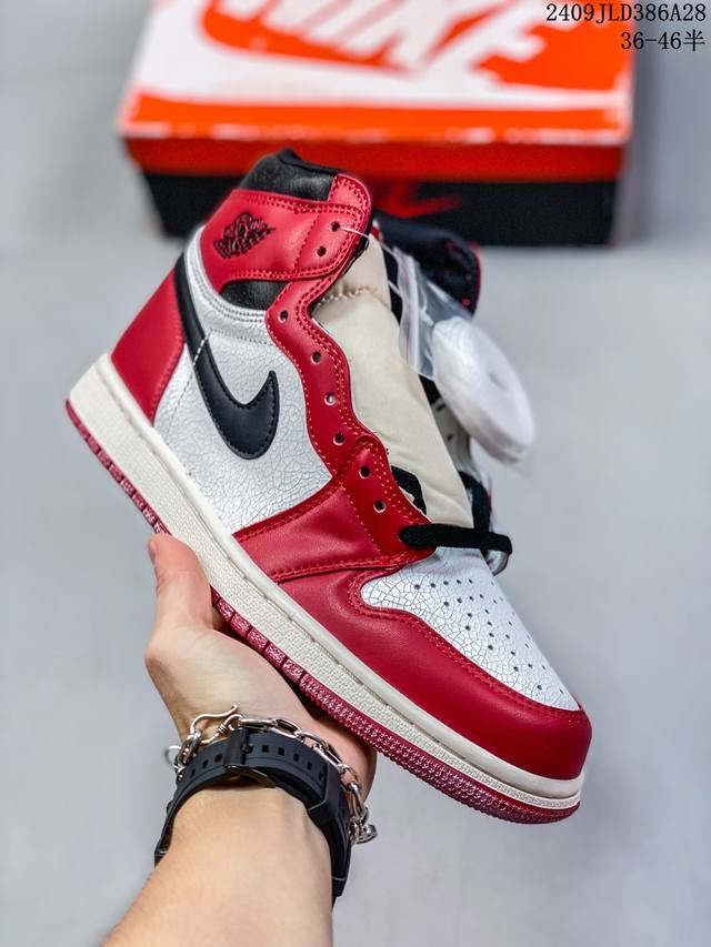 头层air Jordan 1 High Og Lost & Found 高帮 做旧芝加哥 Aj1 乔丹1代 Aj1 乔1 高邦 做旧氧化 乔丹篮球鞋系列 鞋款采