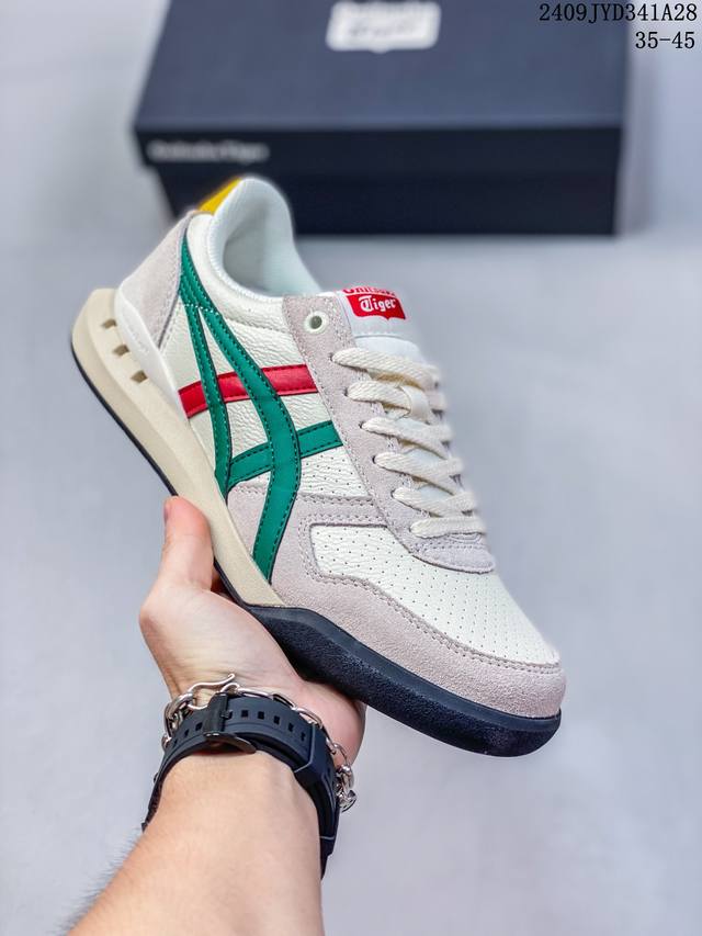 真标带半码 Onitsuka Tiger鬼塚虎 Ultimate 81 Ex运动软底板鞋 尺码：35-45 编码：09Jyd341A28