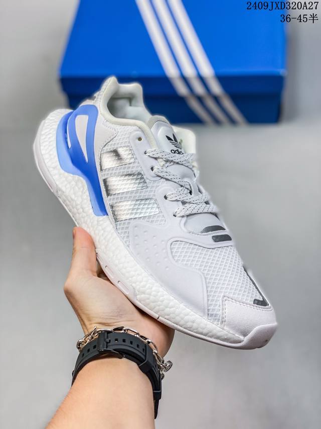 阿迪 Adidas Day Jogger 夜行者二代 爆米花 复古缓震跑鞋男女运动鞋 低帮经典运动鞋慢跑者系列高弹复古休闲运动跑鞋，这款adidas Day J