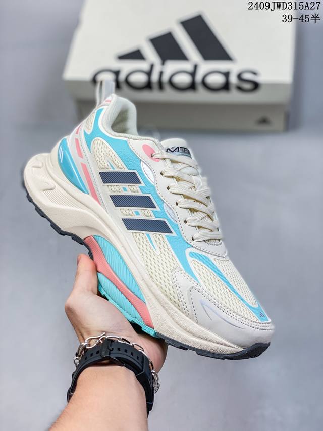 Adidas Mts O舒适百搭防滑耐磨低帮跑步鞋 男女同款 白黑黄，上脚很舒服，抓地力强，设计时尚，缓震出色，透气性时间长 有增高效果， 防滑 09Jwd31