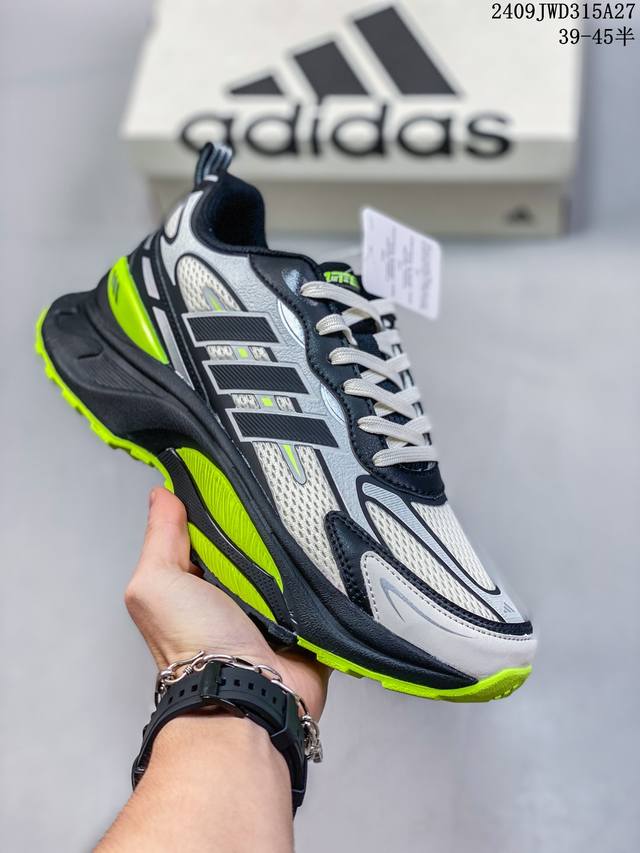 Adidas Mts O舒适百搭防滑耐磨低帮跑步鞋 男女同款 白黑黄，上脚很舒服，抓地力强，设计时尚，缓震出色，透气性时间长 有增高效果， 防滑 09Jwd31