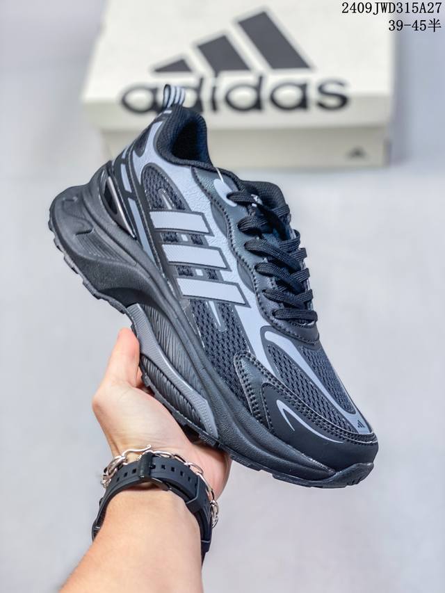 Adidas Mts O舒适百搭防滑耐磨低帮跑步鞋 男女同款 白黑黄，上脚很舒服，抓地力强，设计时尚，缓震出色，透气性时间长 有增高效果， 防滑 09Jwd31