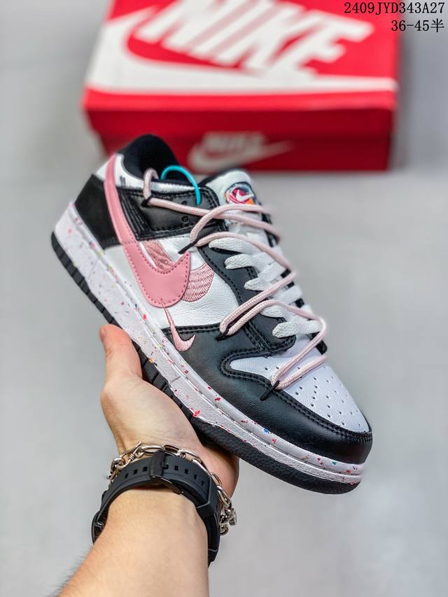 公司级耐克nike Dunk Low Retro 扣篮系列 解构抽绳复古低帮休闲运动滑板板鞋 采用脚感柔软舒适zoomair气垫 有效吸收滑板等极限运动在落地时