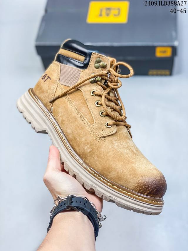 公司级cat Footwear Cat 卡特工装 休闲复古潮鞋系列 21Ss新款潮鞋 专治各种不帅 鞋身轻便 舒适性相当不错 #头层小牛皮 橡胶大底 上身随意搭