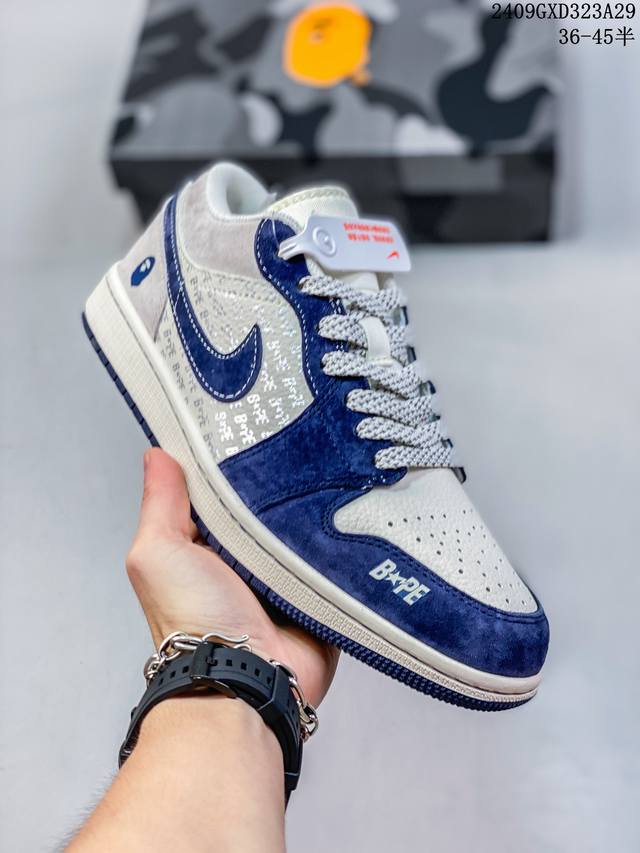 海外爆款限量发售！公司级 Nike Jordan Air Jordan 1“Off-White联名 米绿线条” 高端定制 低帮 复古 减震 防滑 耐磨 篮球鞋