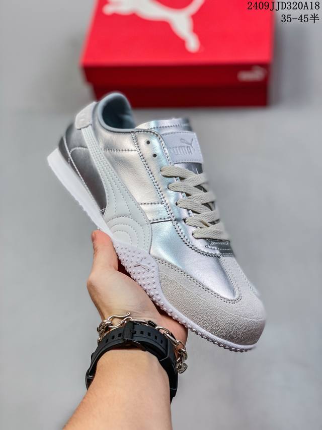 Puma Bella Ut Leather 彪马复古休闲跑步鞋 牛皮材质 真标带半码 尺码：35～45 带半码 编号：09Jjd320A18