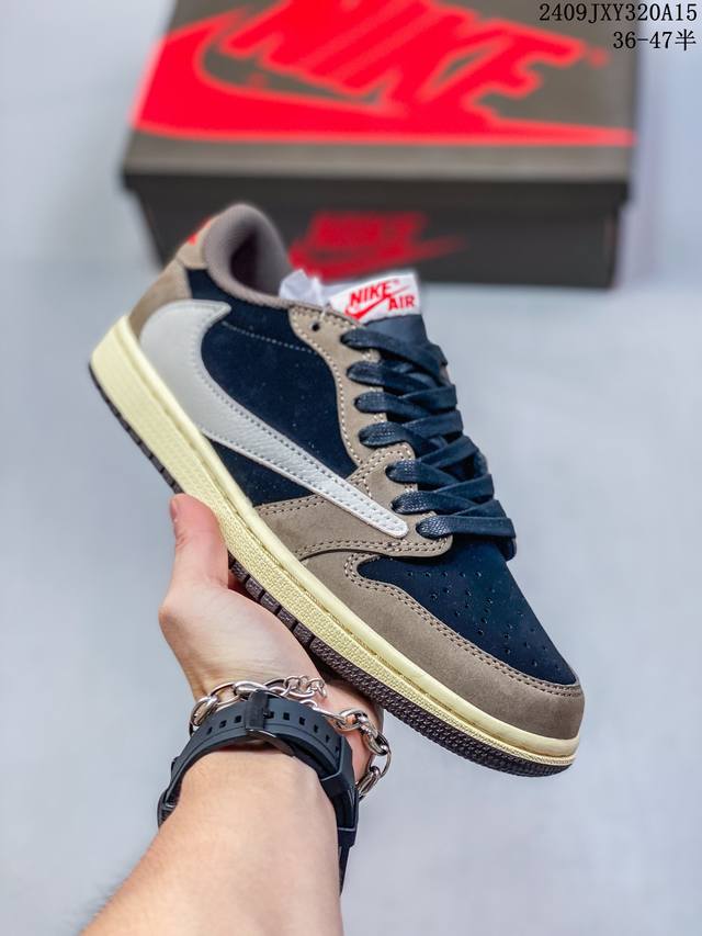 特价纯原版本 真标 耐克 Nike Air Jordan 1 Low Og Sp Military Blue Aj1乔1 倒勾 低帮篮球鞋 Aj1 乔丹1代 A