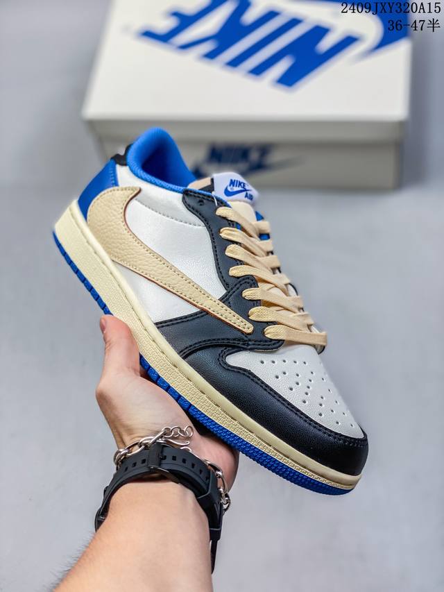 特价纯原版本 真标 耐克 Nike Air Jordan 1 Low Og Sp Military Blue Aj1乔1 倒勾 低帮篮球鞋 Aj1 乔丹1代 A