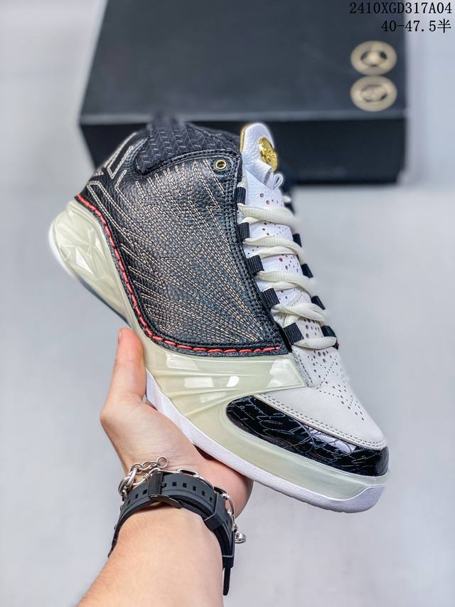 Titan X Jordan Air Jordan 23合成革织物皮革潮流减震防滑耐磨中帮复古篮球鞋男款白黑尺码：40-47.5 编码：10Xgd317A04