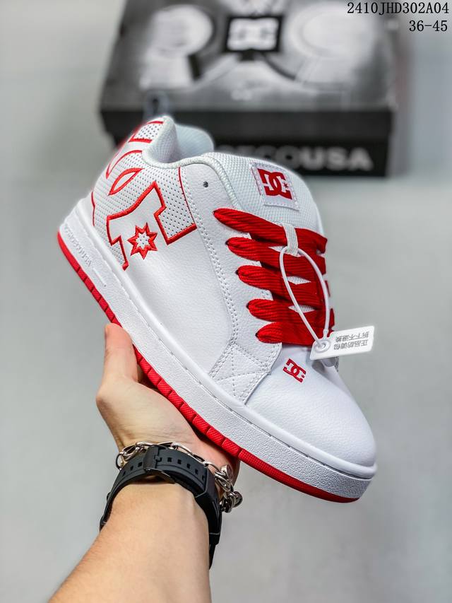 真标dc Shoes 牛皮 舒适简约潮流 低帮 板鞋 货号:300529-Wr6 尺码:36-45 编码：10Jhd302A04