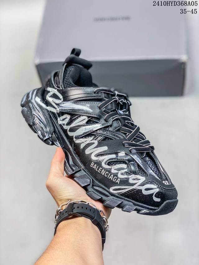 Balenciaga Runner Sneaker 巴黎世家涂鸦慢跑系列低帮复古野跑潮流运动鞋老爹鞋931530Adoyi 35-45 10Hyd368A05