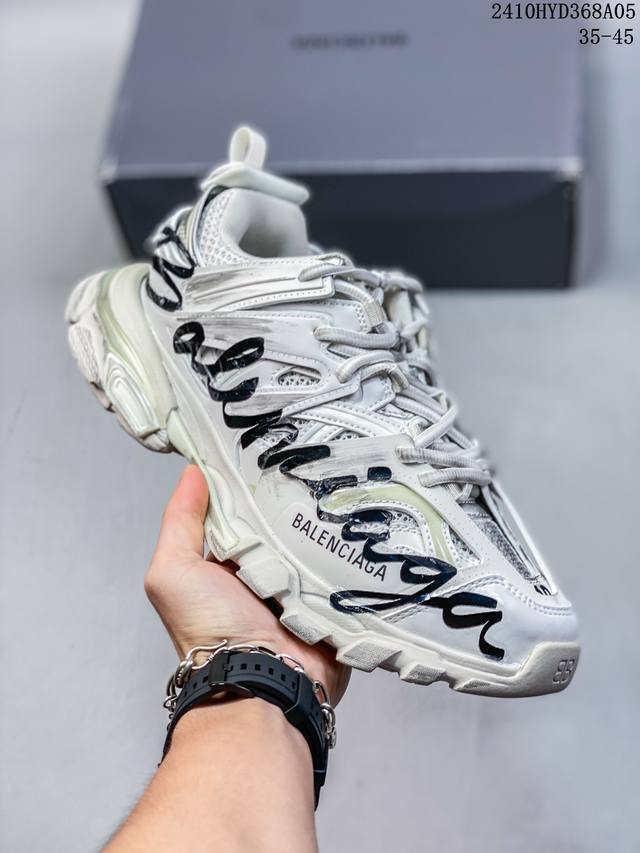 Balenciaga Runner Sneaker 巴黎世家涂鸦慢跑系列低帮复古野跑潮流运动鞋老爹鞋931530Adoyi 35-45 10Hyd368A05