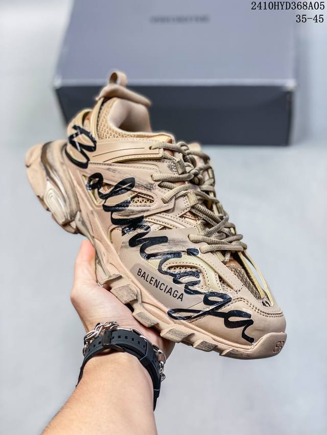 Balenciaga Runner Sneaker 巴黎世家涂鸦慢跑系列低帮复古野跑潮流运动鞋老爹鞋931530Adoyi 35-45 10Hyd368A05