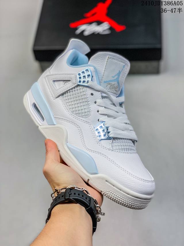 Air Jordan Aj4 Retro 原厂批次 原厂独立模具开发 纯正4代正确鞋型 原厂定制头层压纹皮料 原厂鞋楦打造市面最高工艺 内置原厂气垫 立体高频