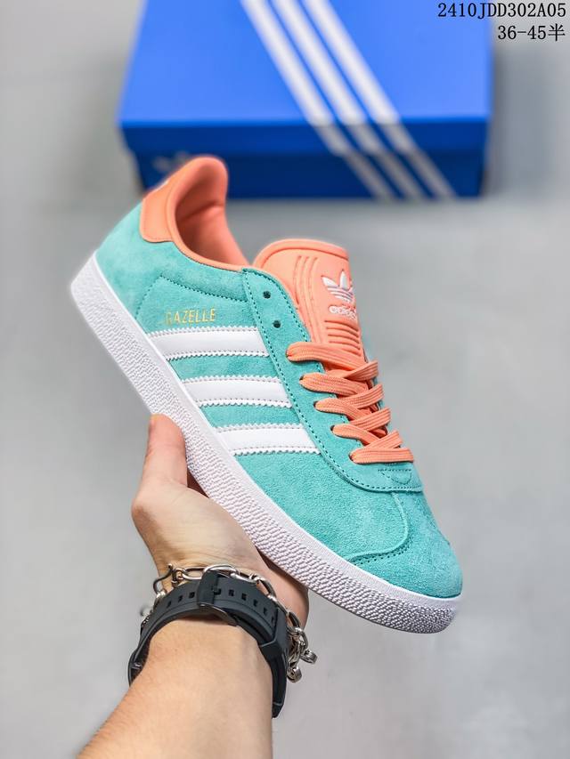 Adidas 阿迪达斯 X Inter Miami联名gazelle男女低帮休闲鞋ih2627 尺码：36-40半 36-45半 编码：10Jdd302A05