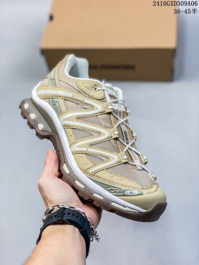 法国户外品牌-萨洛蒙 Salomon Xt-Quest Adv Milky White Xt 3D探索者系列 潮流越野机能户外休闲运动跑步鞋 采用透气网布与防护