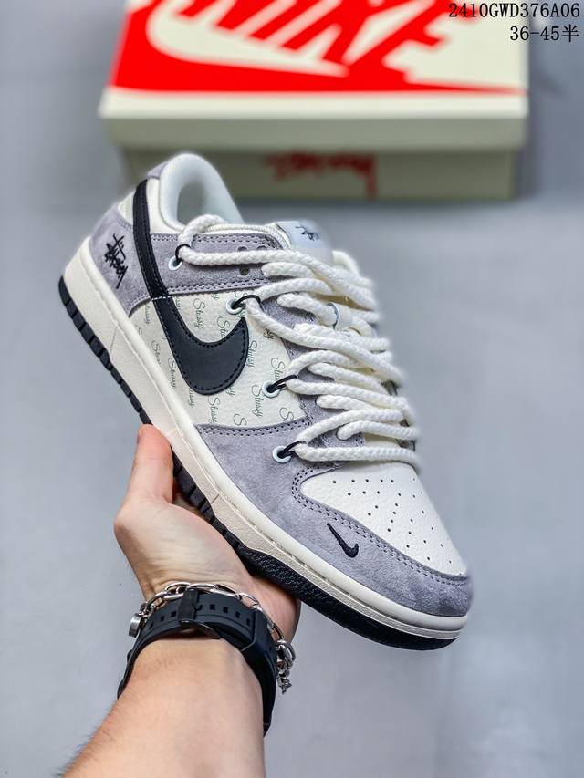 海外爆款限量发售！公司级 Nike Sb Dunk Low“黑悟空系列 白灰黑勾” 周年高端定制 低帮休闲板鞋 定制鞋盒 大厂纯原品质出货 超高清洁度 皮料切割