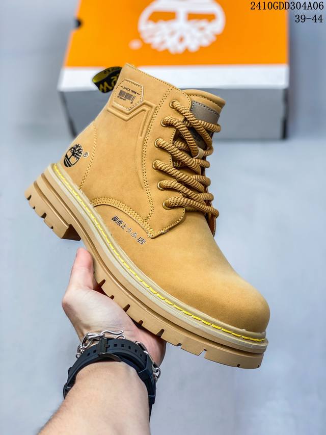 新货#Timberland添柏岚 天伯伦户外高帮休闲大黄靴系列 广东大厂品质 冬季防寒户外专用 日常随意搭配 原盒原包装 23Ss新款 时尚潮流搭配 面料采用意