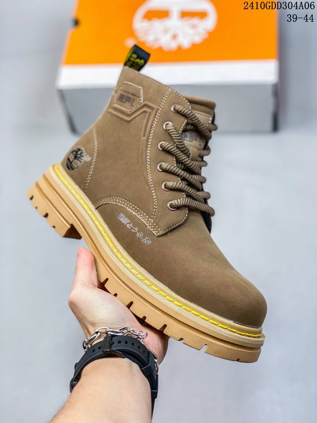 新货#Timberland添柏岚 天伯伦户外高帮休闲大黄靴系列 广东大厂品质 冬季防寒户外专用 日常随意搭配 原盒原包装 23Ss新款 时尚潮流搭配 面料采用意