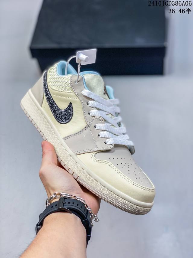 真标nike Air Jordan 1 Low Aj1乔1低帮休闲板鞋 同步官方配色 官方货号:Hq3440-101 尺码:36 36.5 37.5 38 38