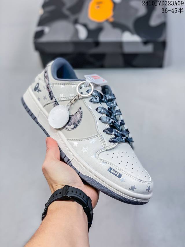 头层带半码耐克nk Sb Dunk Low Diy 联名-周年高端定制 低帮休闲板鞋 货号：Dq1098-351 #定制鞋盒 大厂纯原品质出货 超高清洁度 皮料