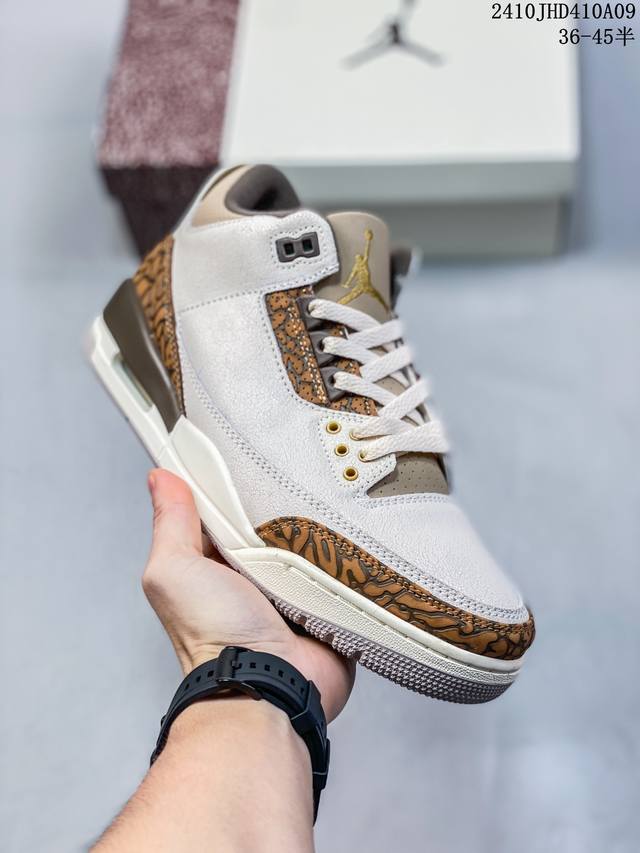 公司级air Jordan 3 Retro 复刻白水泥 Aj3 乔丹3代 Aj3 乔3 经典复刻白水泥 乔丹篮球鞋系列 鞋身以白色为主调，采用优质皮革材质搭配鞋