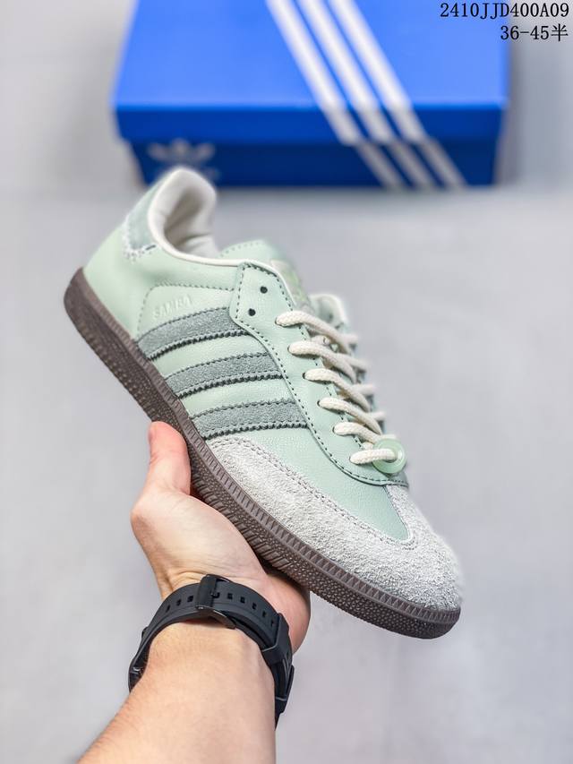 公司级！阿迪达斯 Adidas Wb Pony Tonal Samba 运动板鞋 经典三叶草与德训鞋结合 复古种草。年，是阿迪达斯samba之年。Samba系列