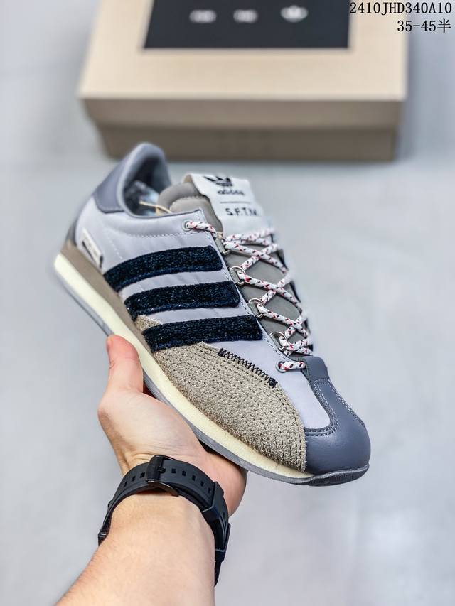 阿迪达斯 Adidas Country Og Shoes经典复古运动板鞋 T头鞋 久负盛名的复古风皮革经典运动鞋 Country Og系列鞋款于1970年问世，