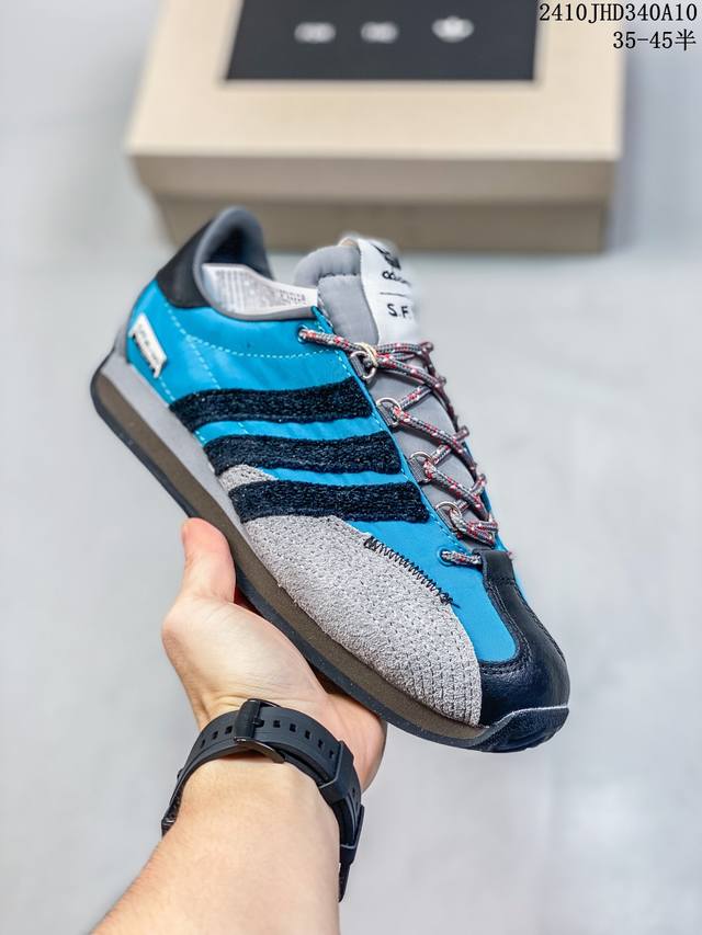 阿迪达斯 Adidas Country Og Shoes经典复古运动板鞋 T头鞋 久负盛名的复古风皮革经典运动鞋 Country Og系列鞋款于1970年问世，