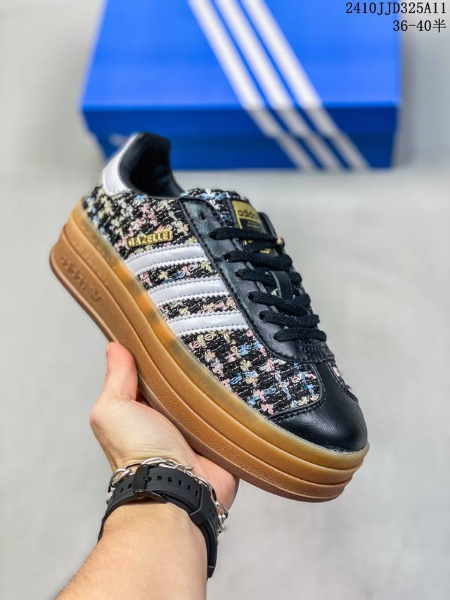 阿迪达斯adidas Originals Gazelle Bold 舒适百搭 防滑耐磨 低帮 板鞋 尺码：36-40半 编码：10Jjd325A11