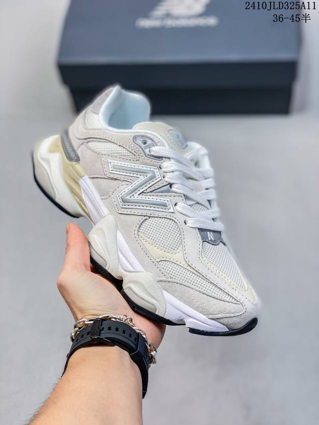 真标带半码 New Balance Nb 9060 舒适时尚耐磨 低帮跑步鞋 蓝白色 尺码：36-45半 编码：10Jld325A11