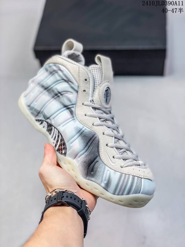 公司级真标带半码！ 耐克nike Wmns Air Foamposite Pro Nba球星安芬尼 哈达威签名喷泡一代中帮休闲运动文化篮球鞋 尺码：40-47半