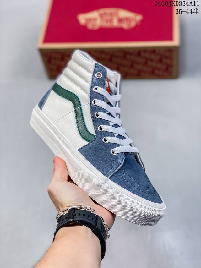 Vans 范斯 女士sk8-Hi 运动休闲高帮鞋尺码：35 36 36.5 37 38 38.5 39 40 40.5 41 42 42.5 43 44 工艺：