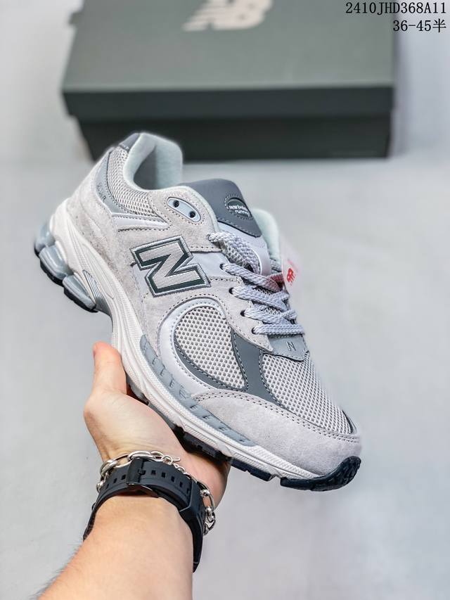 新百伦new Balance Ml2002 系列复古老爹风 男女休闲鞋情侣百搭慢跑鞋运动男鞋女鞋 采用拼接网眼织物鞋面 后跟搭载外露缓震胶 货号：M2002Cr