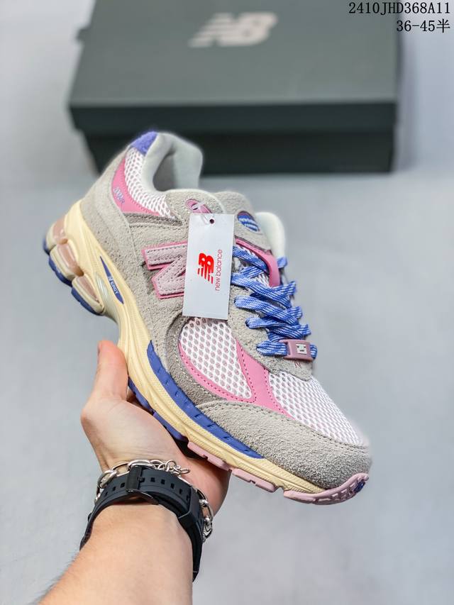 新百伦new Balance Ml2002 系列复古老爹风 男女休闲鞋情侣百搭慢跑鞋运动男鞋女鞋 采用拼接网眼织物鞋面 后跟搭载外露缓震胶 货号：M2002Cr