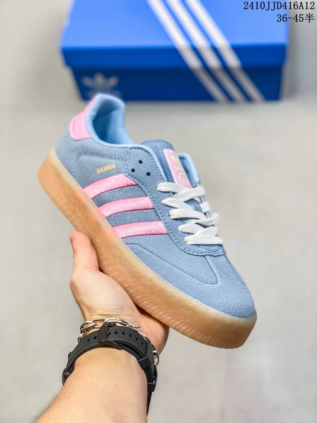 公司级阿迪达斯三叶草adidas Originals Sambae W桑巴舞系列绅士德训足球风百搭低帮休闲运动板鞋 货号:Ig1947 尺码:36 36.5 3