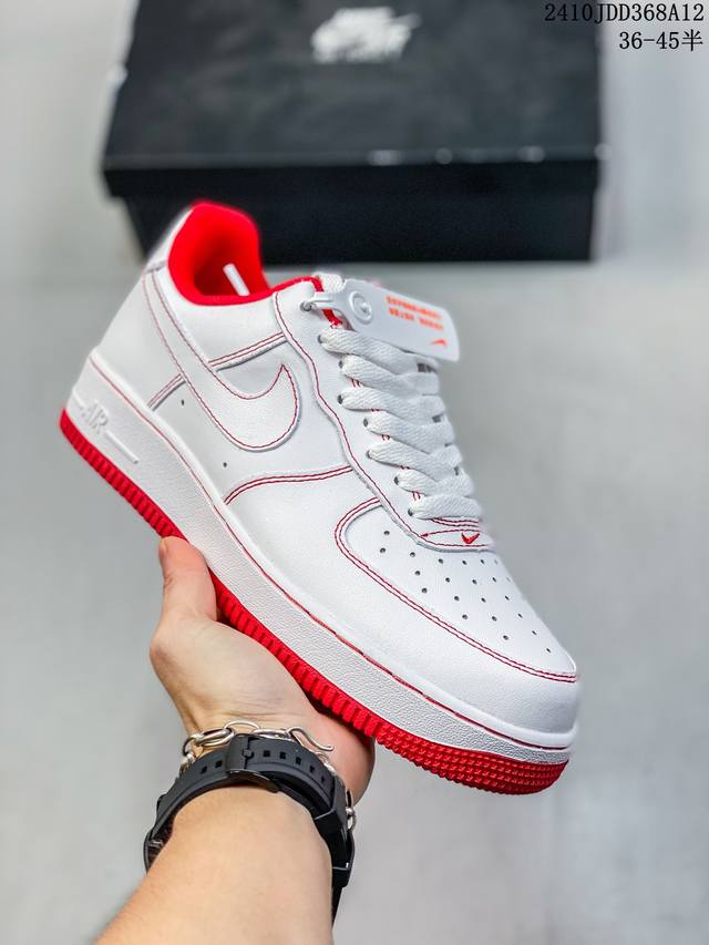 福利特价带半码 耐克nike Air Force 1 Low 空军一号低帮休闲板鞋 打造纯正空军版型#专注外贸渠道 全掌内置蜂窝气垫 #原盒配件 原厂中底钢印、