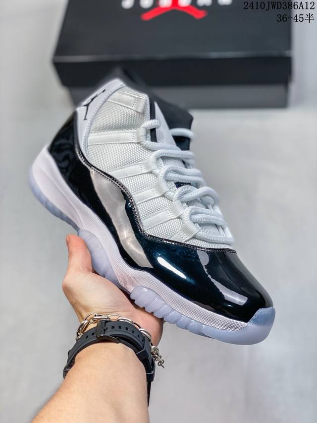 外贸版本 Air Jordan 11 Retro Black Red Grey 高帮 黑红灰 Aj11 乔丹11代 Aj11 乔11 高邦 黑蓝银 乔丹篮球鞋系