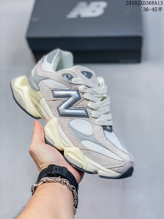 公司级new Balance 公司级版本 Nb9060 联名款 复古休闲运动慢跑鞋 鞋款灵感源自设计师本人对夏日的怀日回忆。鞋面大身由空间双格及磨砂鞋面拼接而生